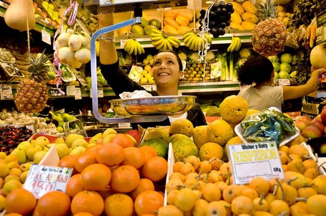 Frugtbod på Mercado de Vegueta