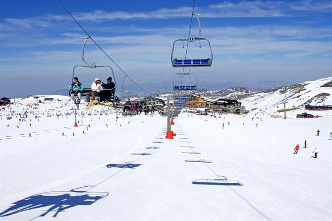 Station de ski de Pradollano - Sierra Nevada, Andalousie (Espagne)