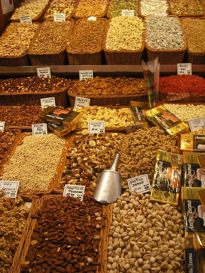 Nüsse und Mandeln aus ganz Spanien