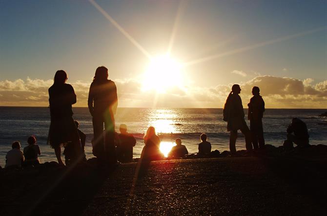 Sunset in Valle Gran Rey on La Gomera