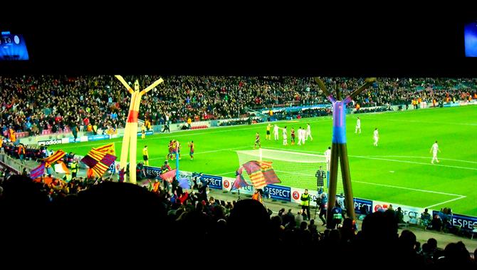 Camp Nou - so wird ein Tor für den FC Barcelona gefeiert