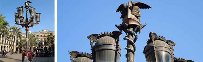 Gaudi Lampposts Barcelona