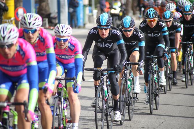 Sky cycling team in Mallorca 