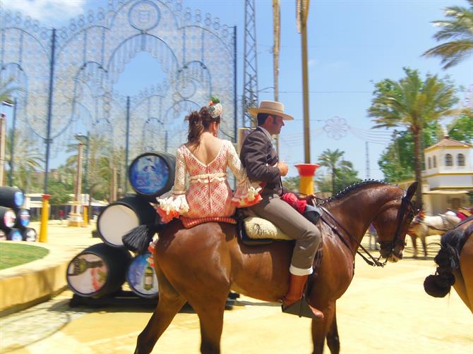 Feria del Caballo - Feria in Jerez de la Frontera, Andalusien.