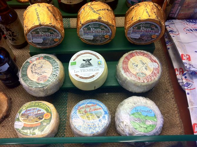 Produits de Cantabrie - les fromages, Santander (Espagne)
