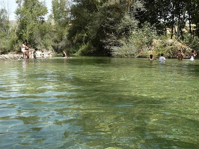 Naturlige laguner i La Resinera i Granada