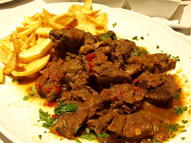 Goat and French fries, Tenerife