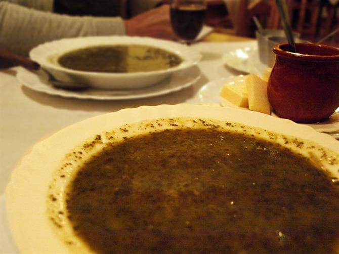 Potaje de berros, watercress soup, Tenerife
