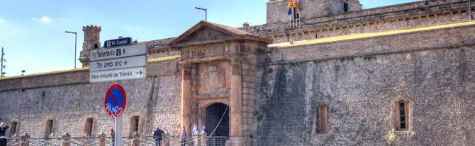 Entrée du château de Montjuic, Barcelone - Catalogne (Espagne)