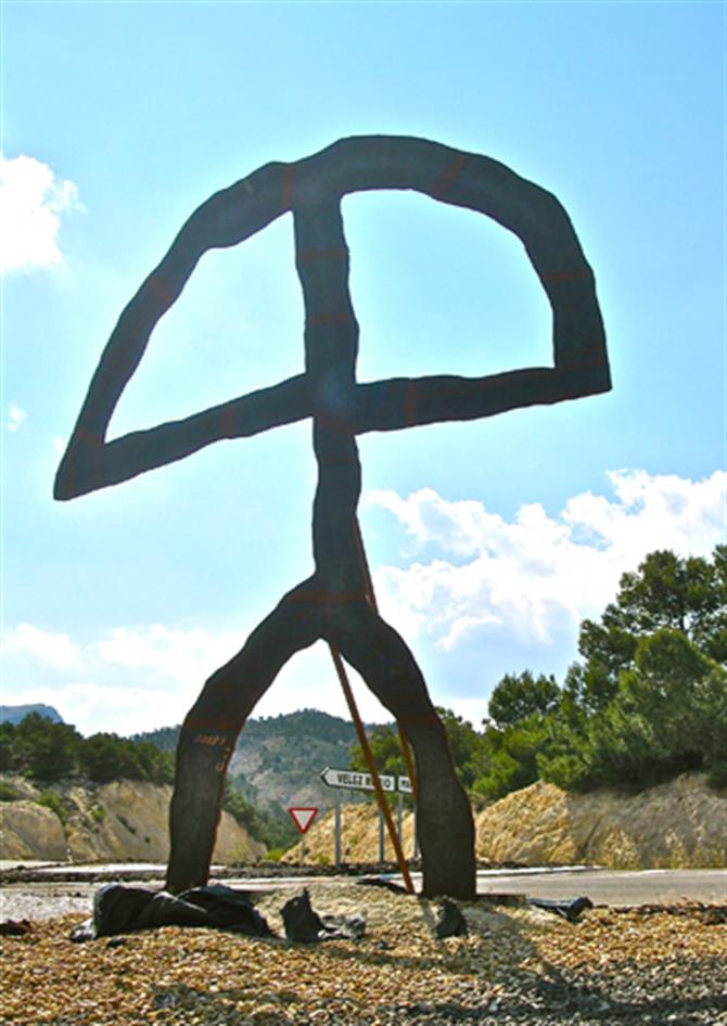 Indalo - a prehistoric symbol in the province of Almeria.