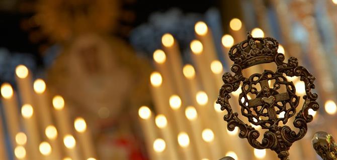 Virgen, Semana Santa de Malaga, Andalousie (Espagne)