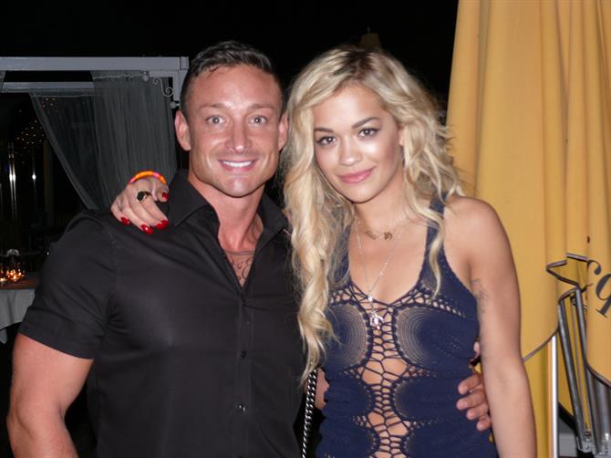 Dom Miles with Rita Ora, Mallorca 