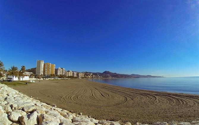 Playa de la Malagueta, Malaga - Costa del Sol (Espagne)