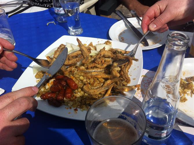 Migas Typical Granada tapas