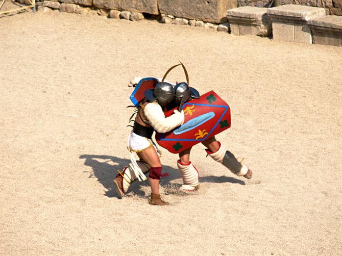 Gladiatorenkämpfe beim Fest Tarraco Viva, Tarragona
