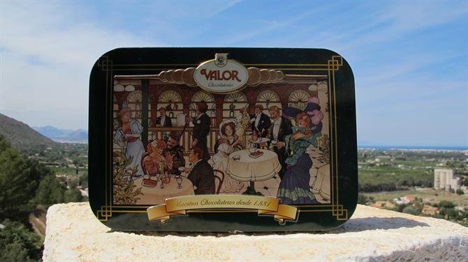 Valor chocolate tin