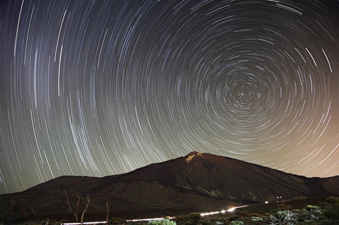 Tenerife - Stjernehimmelen over Teide