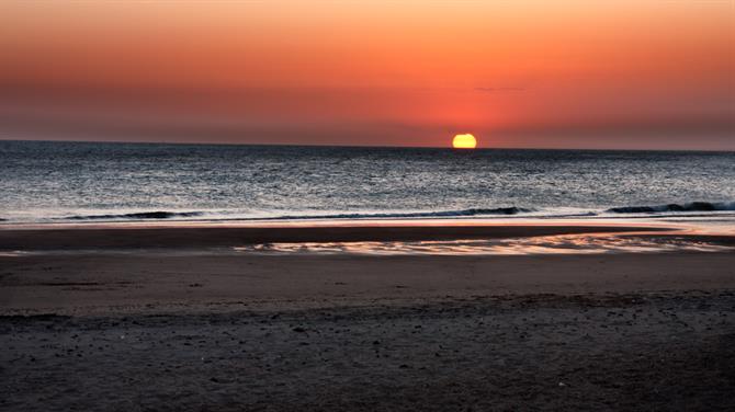 Por do sol em Sacti Petri - Cádiz