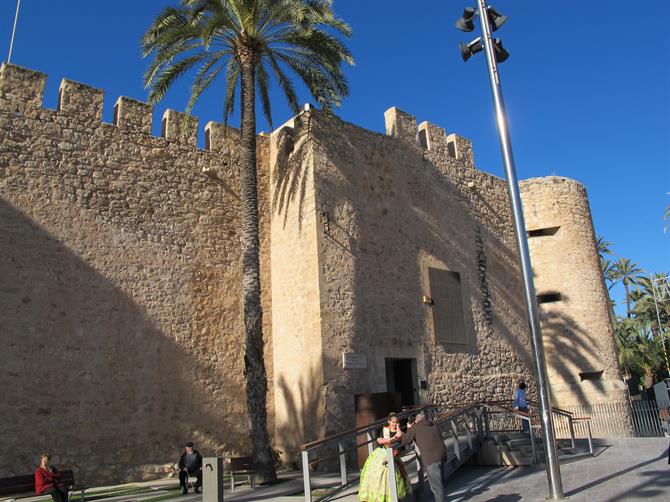 Elche castle in Alicante province