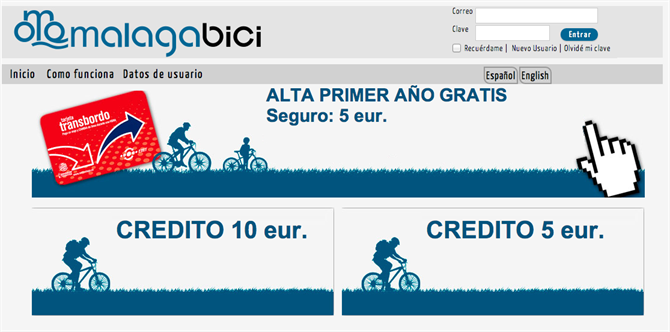 Registering for Malaga Bici