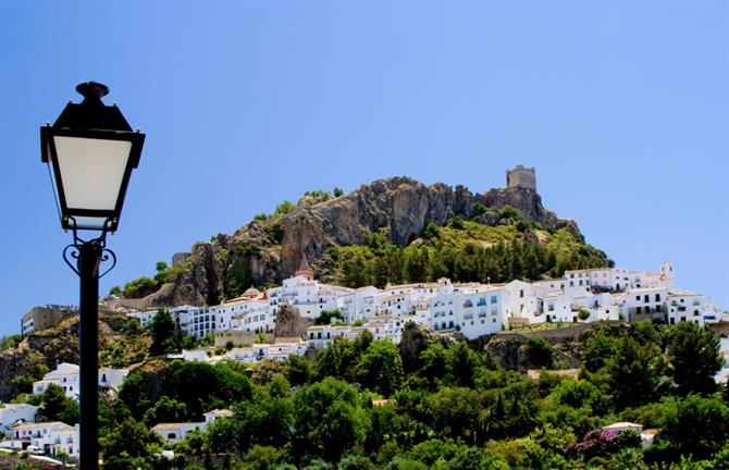 Hilltop town Zahara de la Sierra in Cadiz