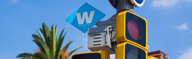 A Public WiFi Point in Barcelona