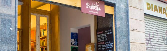 Babelia Cafe/Bookshop inngang