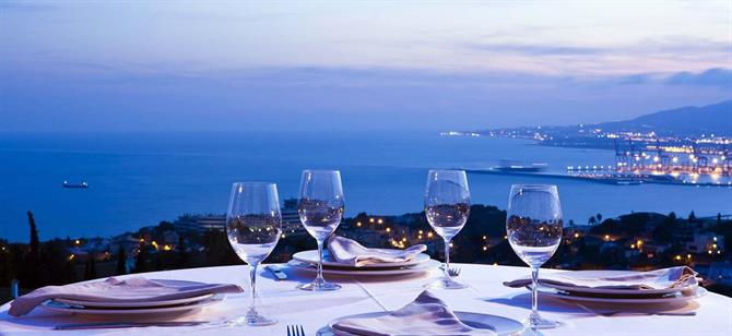 Panorama dal Ristorante Refectorium, Malaga