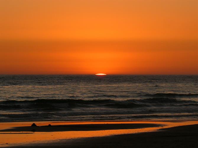 Solnedgang i Costa de la Luz