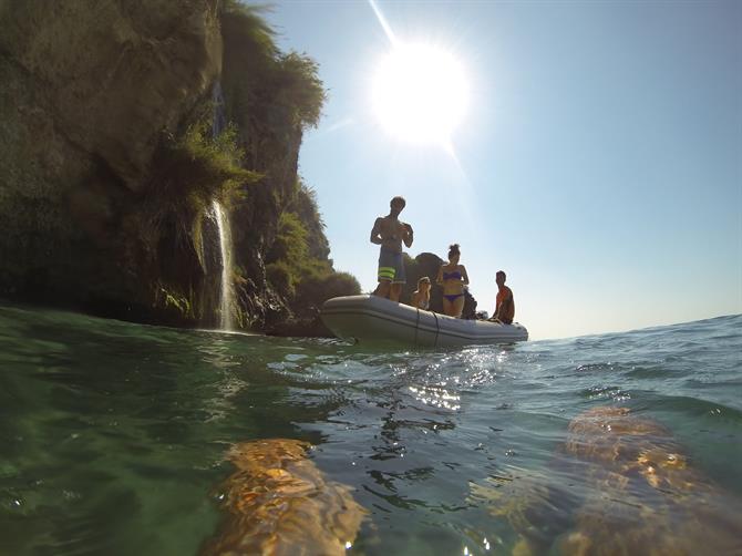 Cascade près de la Playa de Maro, Nerja - Andalousie (Espagne)