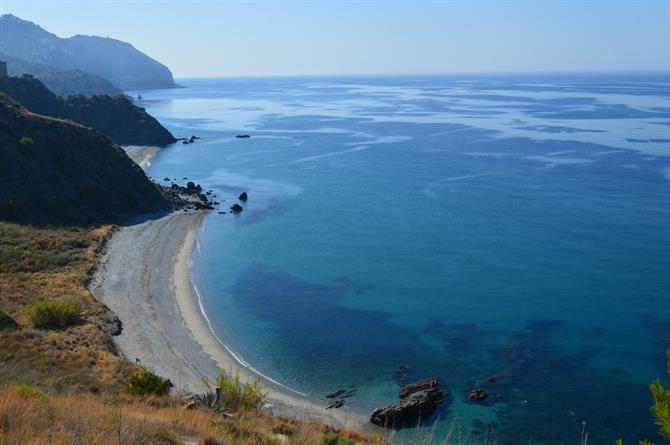 View from Alberquillas beach, Nerja