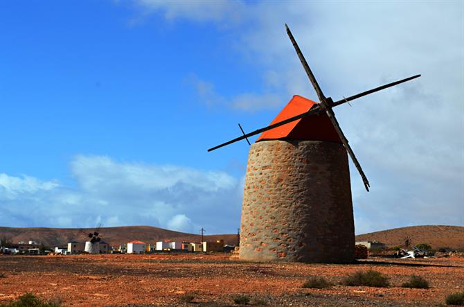 Gamla kvarnar på Fuerteventura