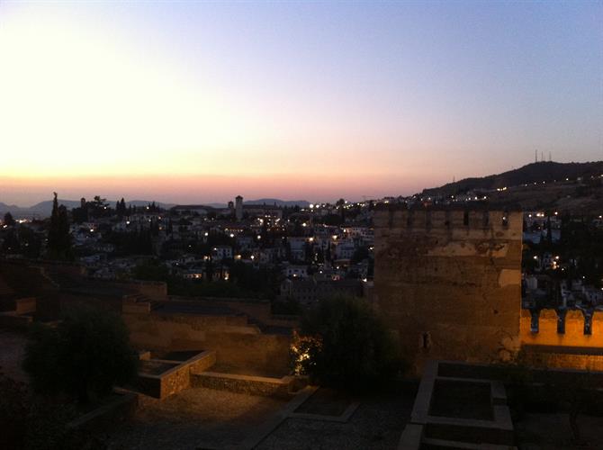 Alhambra sunset Granada