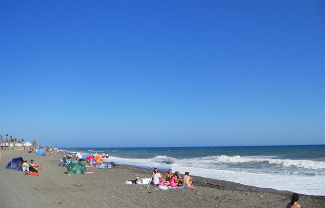 Spiaggia di  Almayate, provincia di Malaga