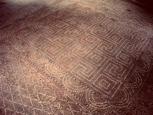 Mosaikboden in römischem Wohnhaus