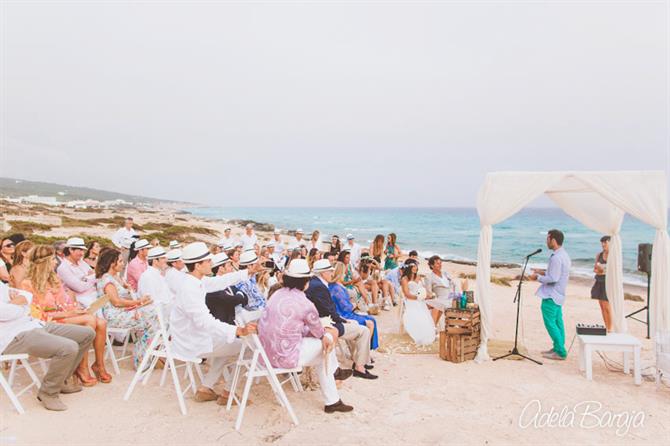 Se marier sur la plage, Formentera - îles Baléares (Espagne)