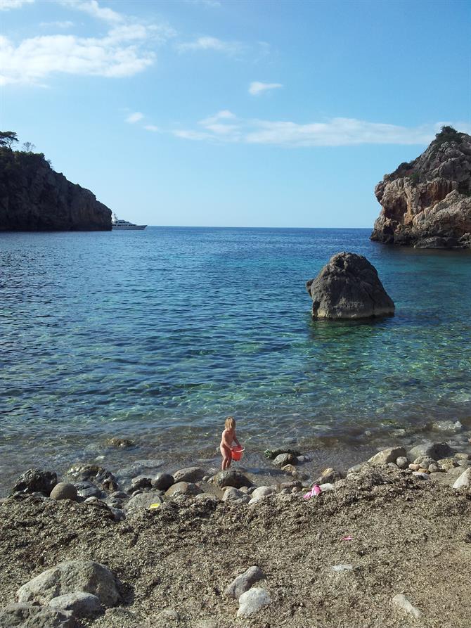 stranden i Deià, Mallorca