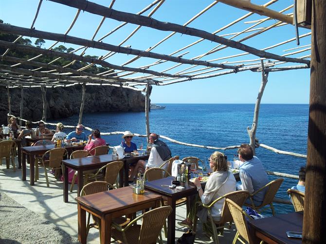 Strandrestaurang i Deià, Mallorca