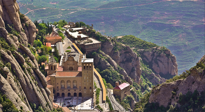 Monasterio de Montserrat i Katalonien