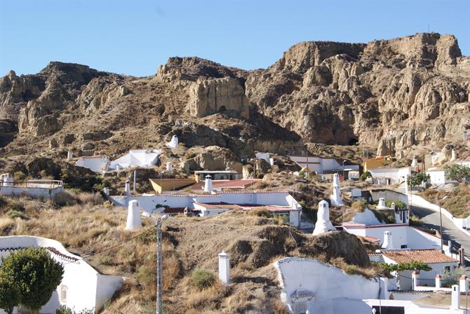 Grottes à Guadix, Sierra Nevada - Andalousie (Espagne)