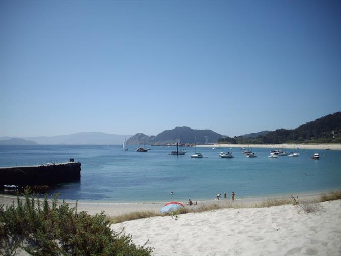 Islas Cies près de Vigo, en Galice (Espagne)
