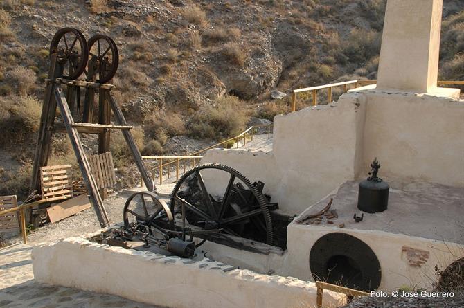 Dampfmaschine für Bergbau in der Sierra de Almagrera