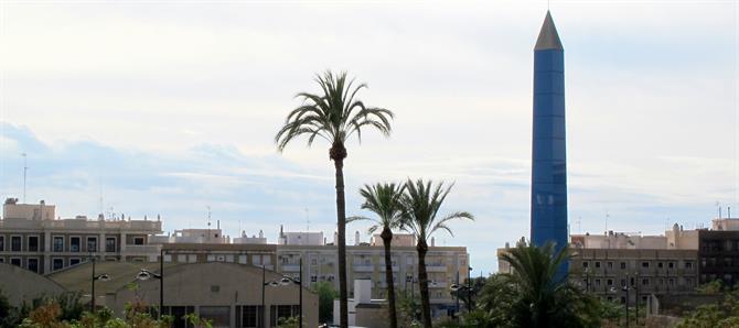 Obelisk by Parc Nou park in Crevillente, Alicante