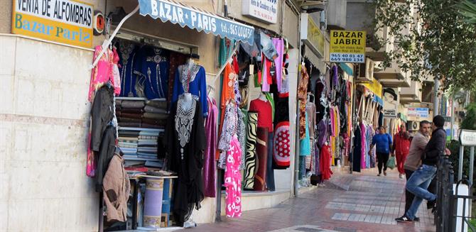Crevillente street resembles an Arabian bazaar