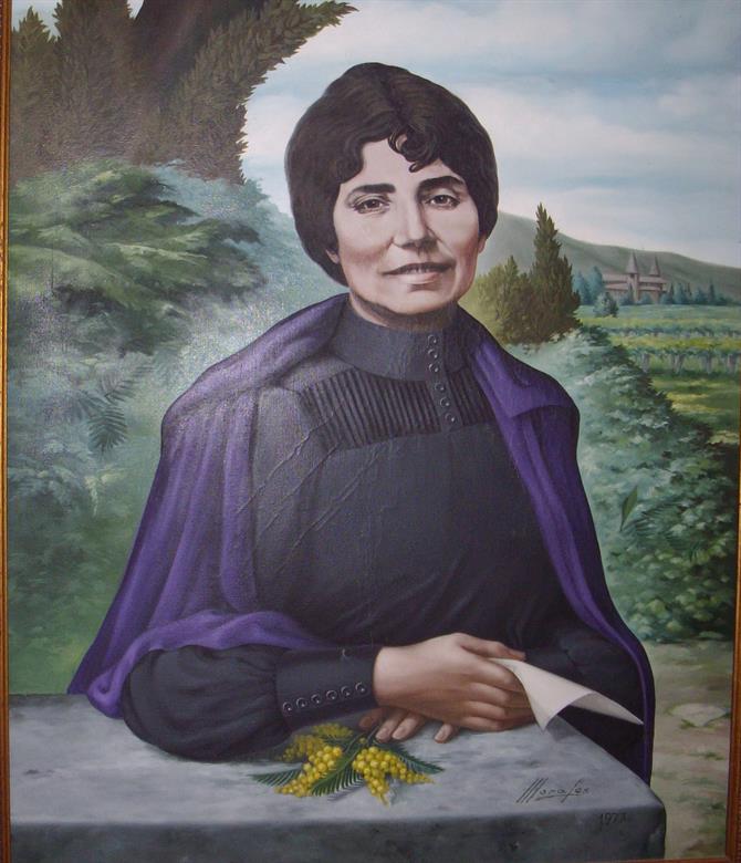 Portrait of Rosalia de Castro, Padron, Galicia