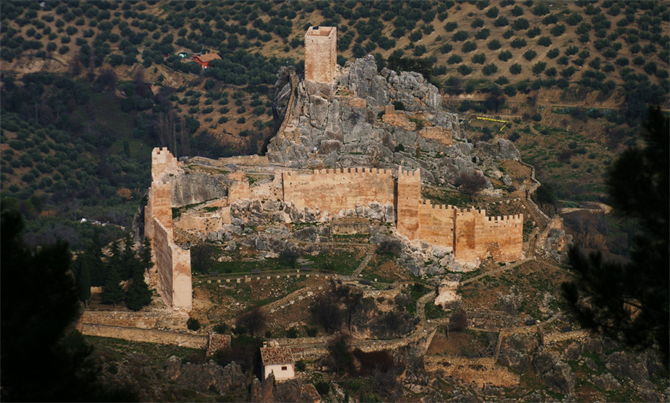 Castle in Iruela in Jaen