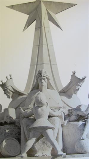 Three Kings statue in Ibi, Alicante