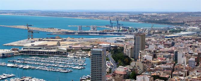 View of Alicante from the castle