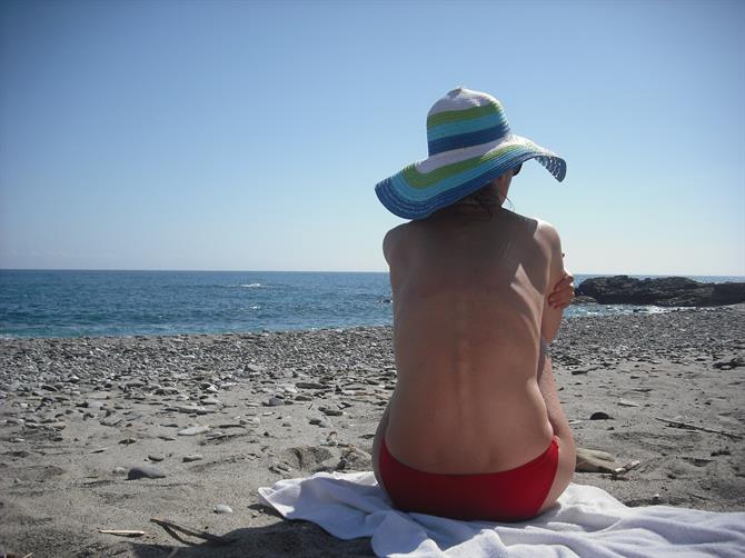 Nudist beach near Maro