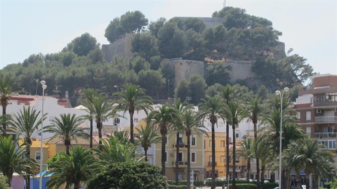 View from Denia Port to the Castle